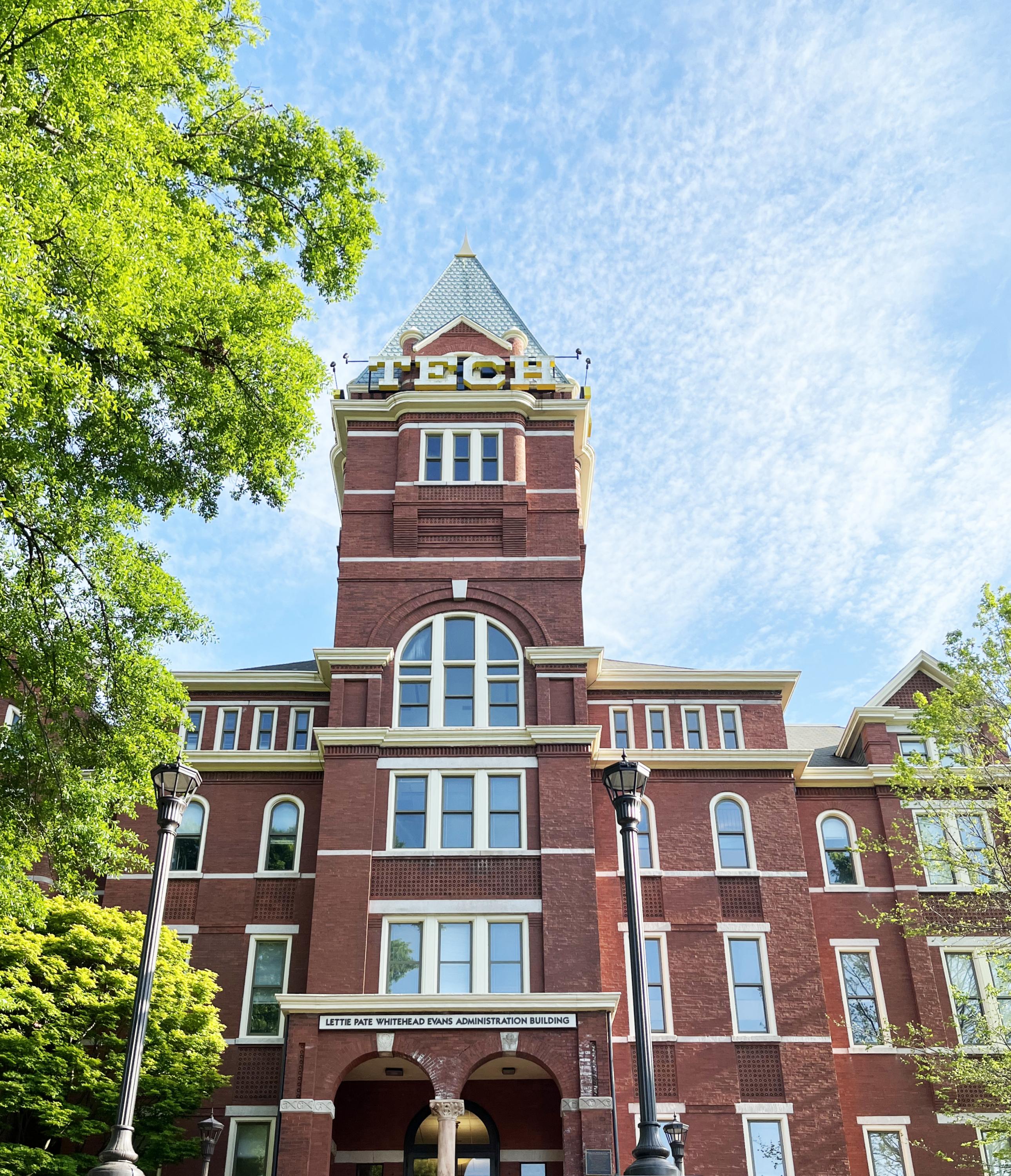 Tech Tower, Spring 2022 (Photo: Jess Hunt-Ralston)