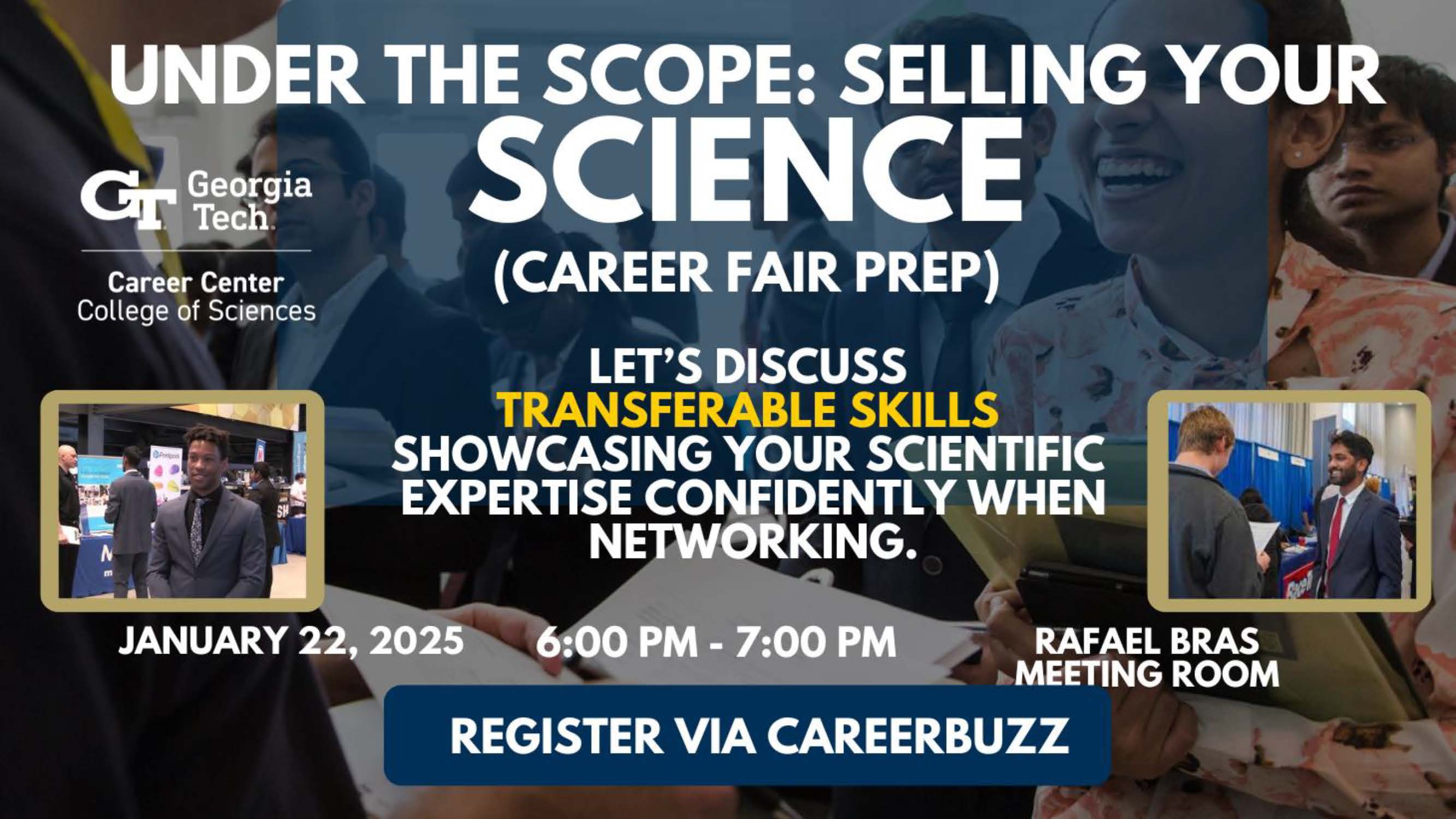 CoS Educator Event - Selling your Science - Career Fair Prep