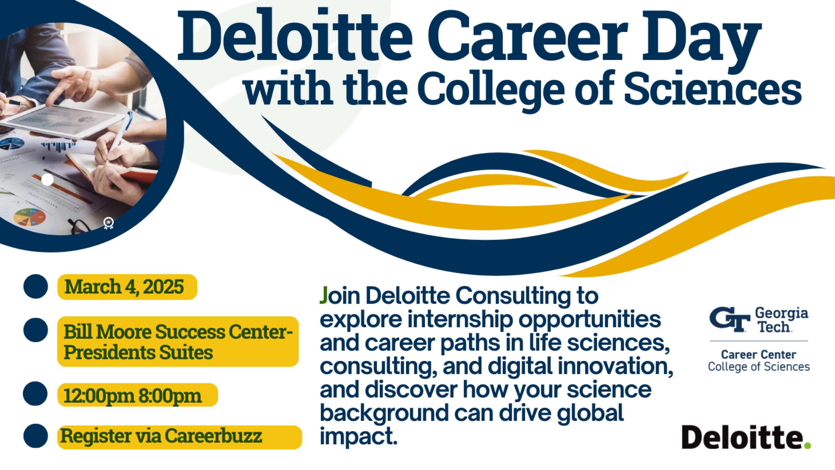 CoS Career Educator Event - CoS/Deloitte Career Day