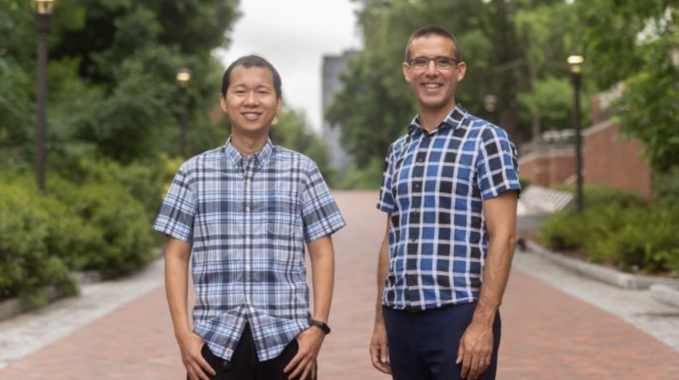 Peng Qiu and Joshua Weitz, co-leaders of the the Integrative and Quantitative Biosciences Accelerated Training Environment (InQuBATE) program